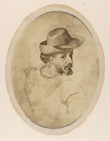 Retrato de Miguel de Cervantes Saavedra atribuido  a Francisco Pacheco